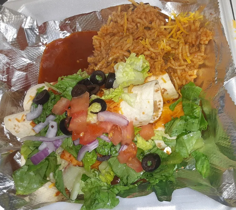 Chicken Enchiladas with Rice